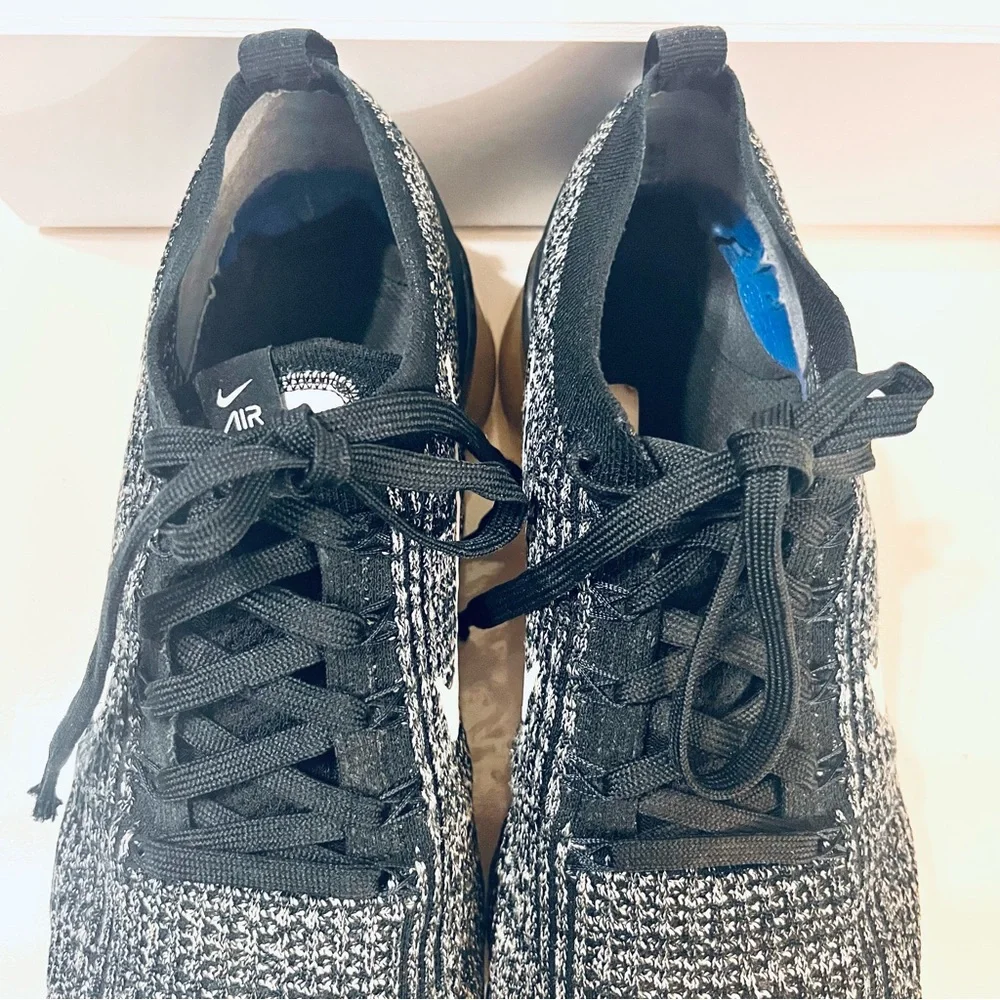Nike Air Vapormax Flyknit 3 Oreo White Black Grey Shoes AJ6900-002 Mens 11.5